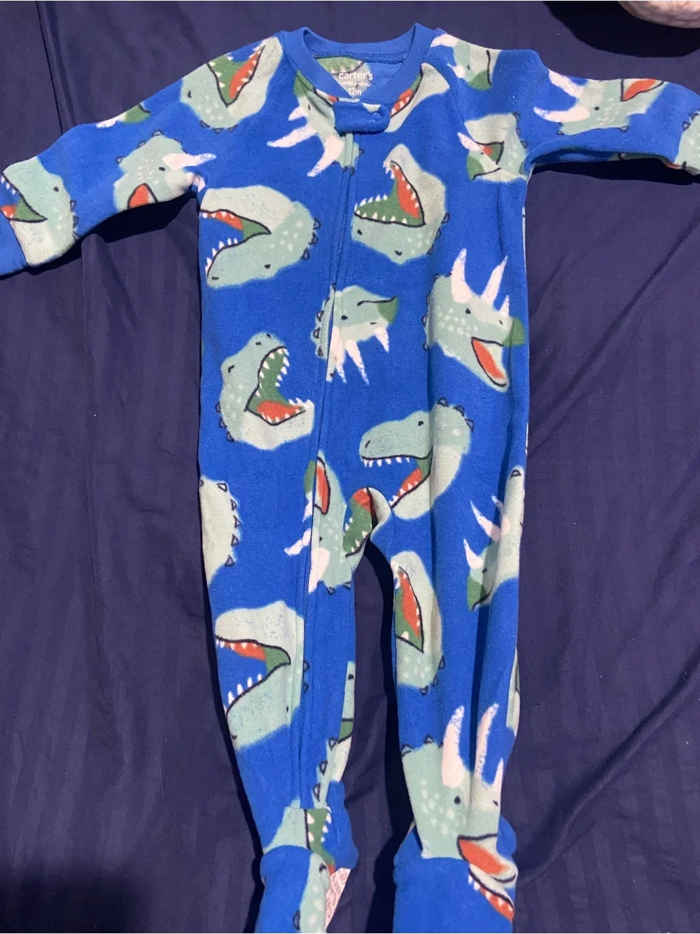 Carter's Black Space Planet Footed One-Piece Pajama
